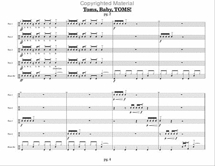 Give The Drummer Some (Blast Off Series) Percussion Ensemble scores gallery preview page 4