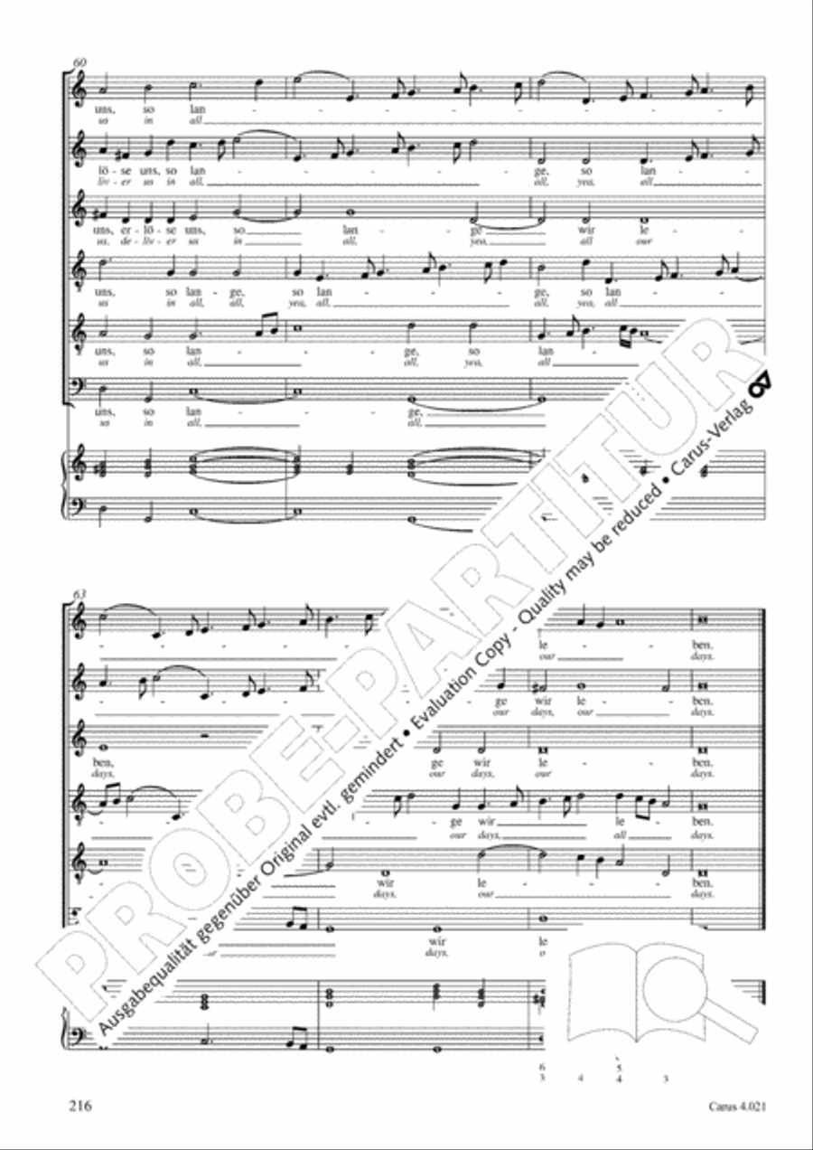 Schein: Israelsbrunnlein. Fontana d'Israel. Complete edition Choir scores gallery preview page 223
