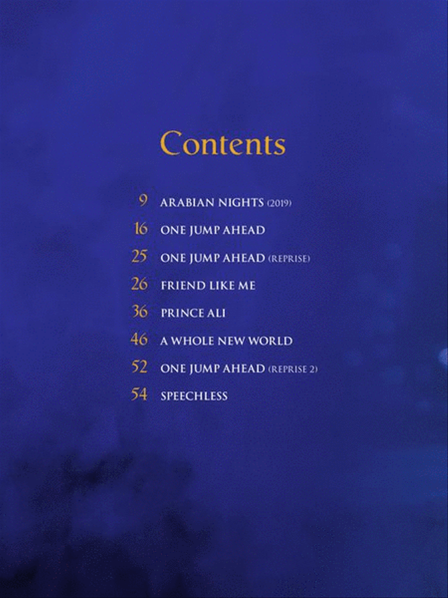 Aladdin Piano, Vocal, Guitar scores gallery preview page 4