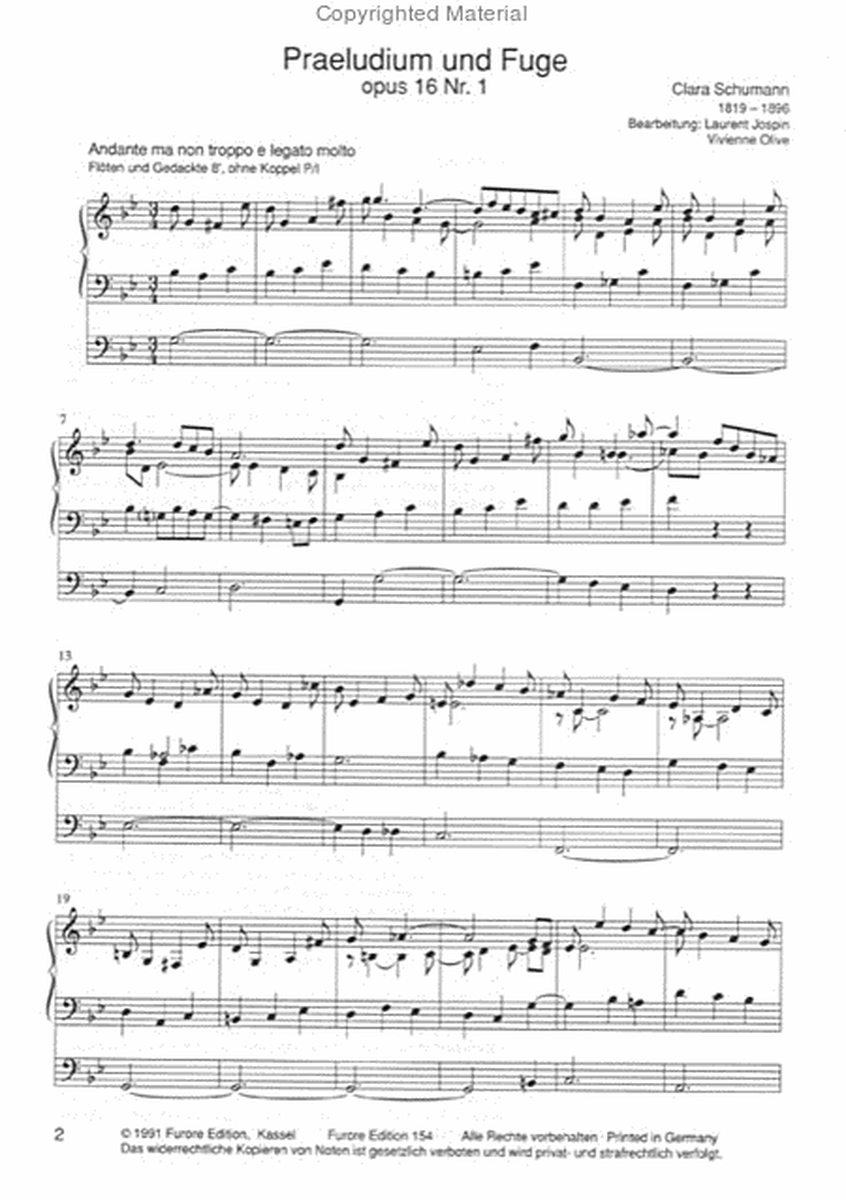 Praeludium und Fuge g-Moll op. 16.1