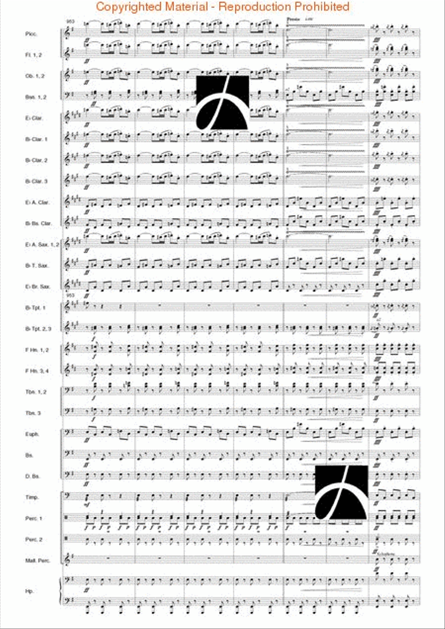 Carmen Suite Concert Band scores gallery preview page 109