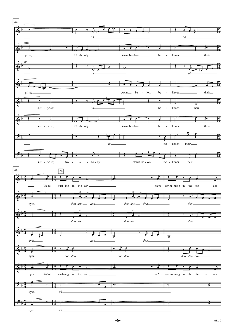 Walking In The Air A Cappella scores gallery preview page 6