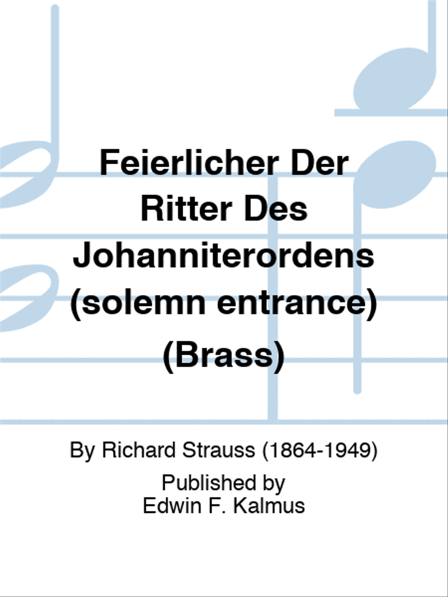 Feierlicher Der Ritter Des Johanniterordens (solemn entrance) (Brass) Trumpet Trio scores gallery preview page 1