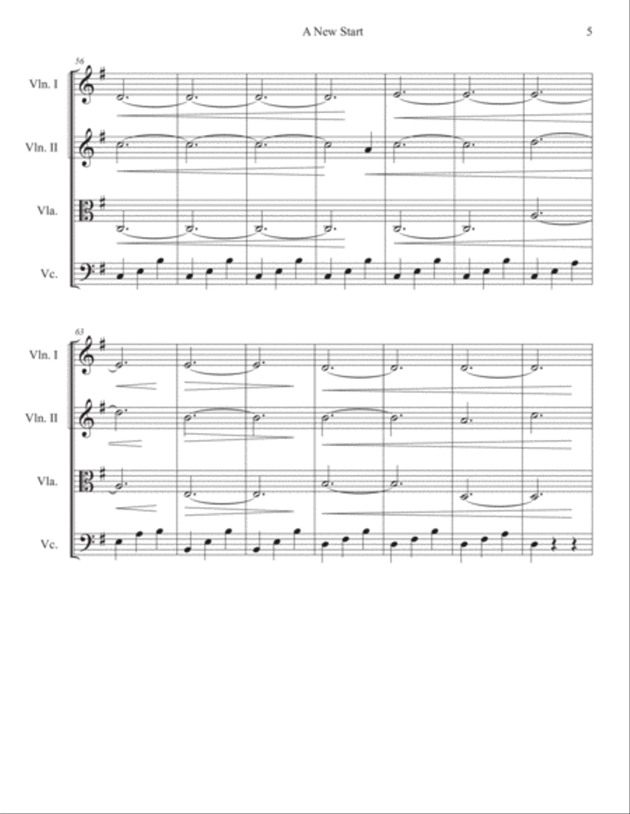 New Start String Quartet scores gallery preview page 5