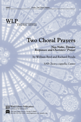 Book cover for Two Choral Prayers