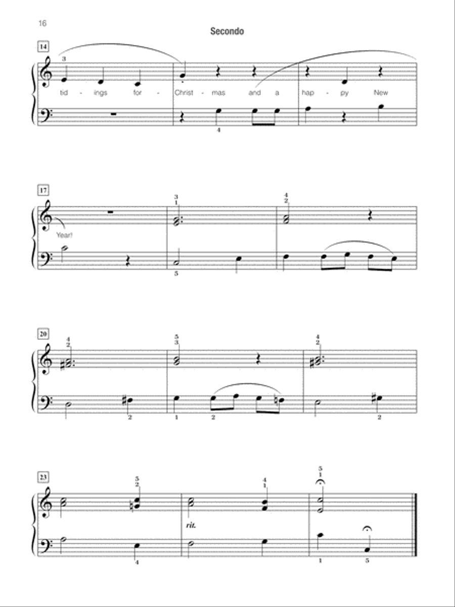 Famous & Fun Christmas Duets, Book 3 Small Ensemble scores gallery preview page 17