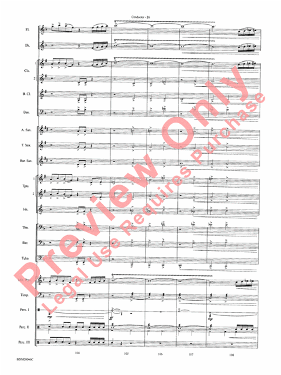 To Forge the New Frontier Concert Band scores gallery preview page 29