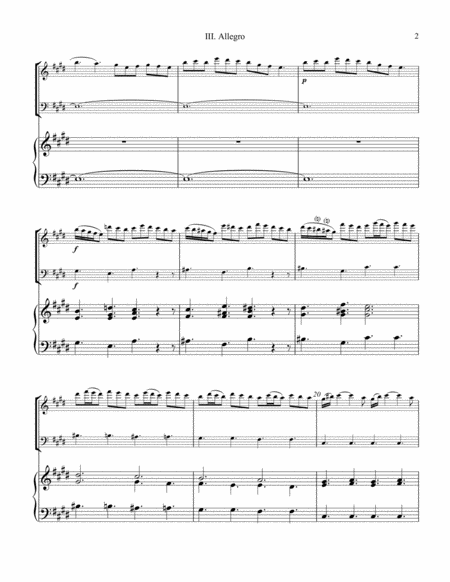 Allegro (iii) from La Primavera (Spring) for piano trio image number null