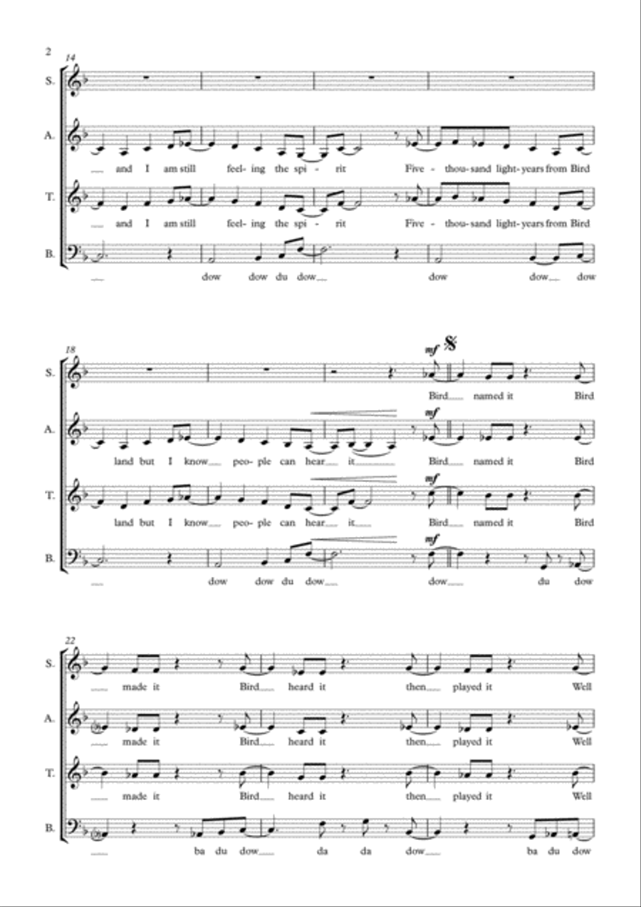 Birdland Birdland 4-Part scores gallery preview page 2