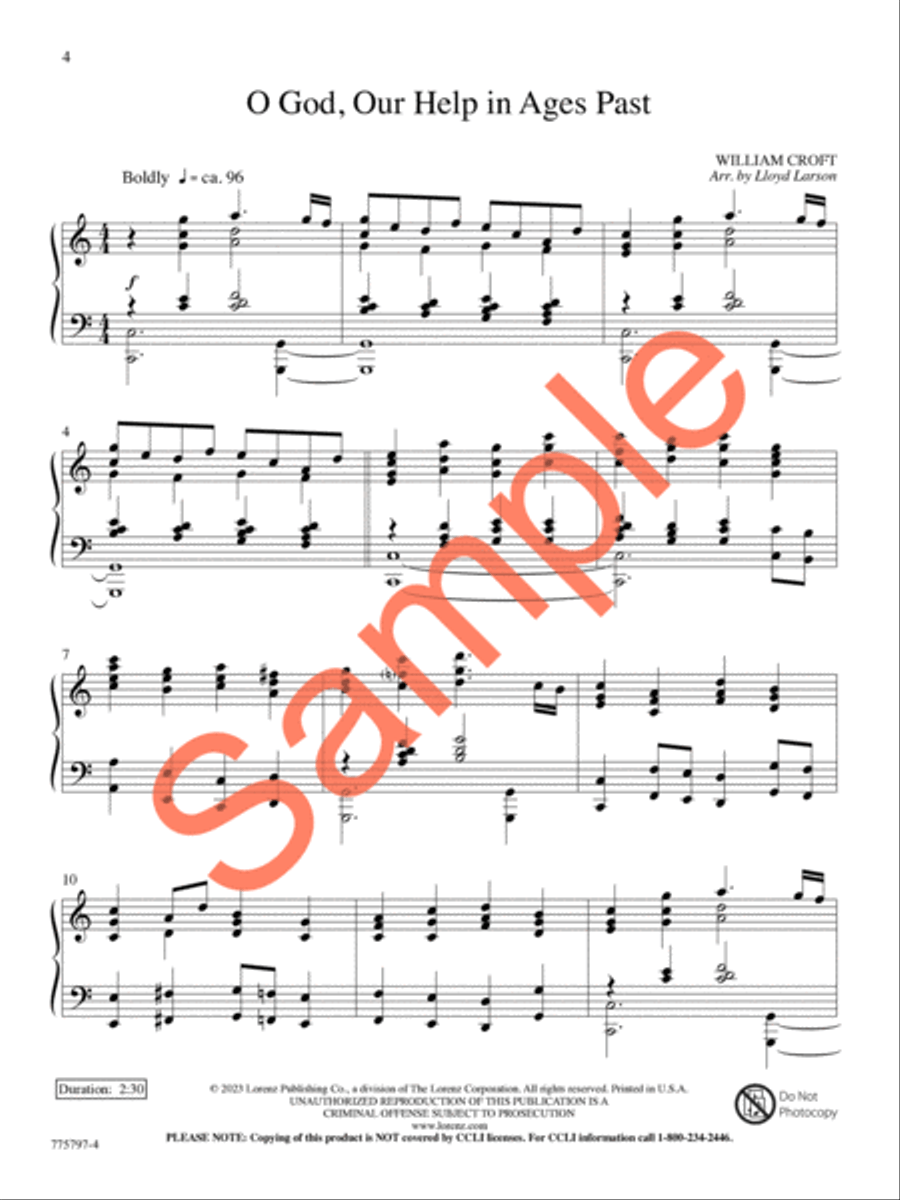 A Journey of Faith Piano Solo scores gallery preview page 5