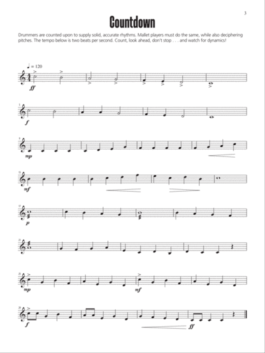 Dynamic Solos for Mallets Small Ensemble scores gallery preview page 3