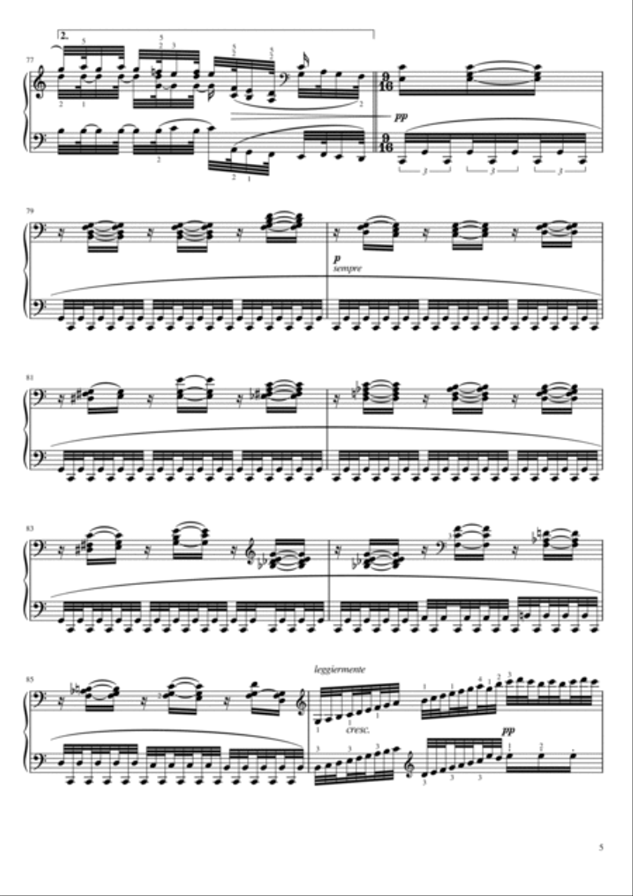 Beethoven - Piano Sonata No.32 Op.111 - II. Arietta - Original With Fingered For Piano Solo Piano Solo scores gallery preview page 5