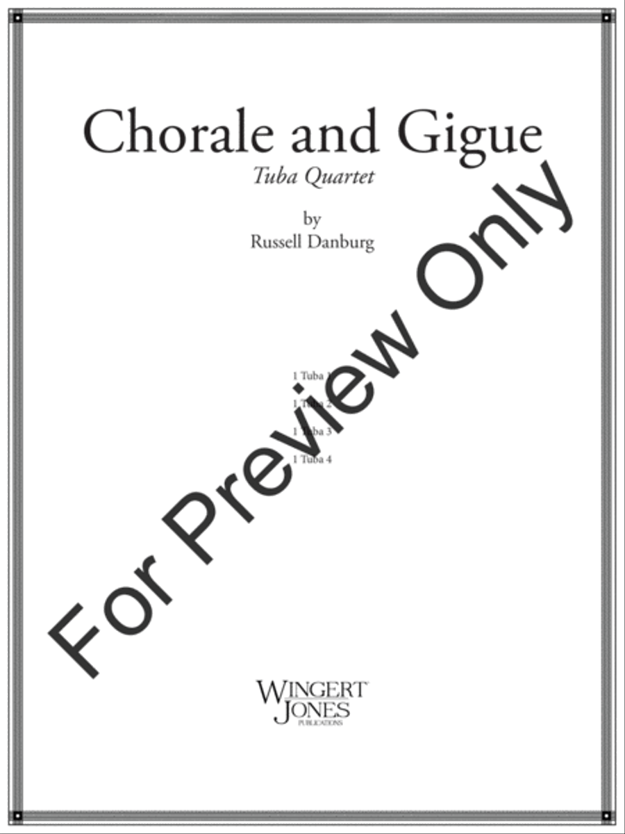 Chorale and Gigue Tuba scores gallery preview page 2
