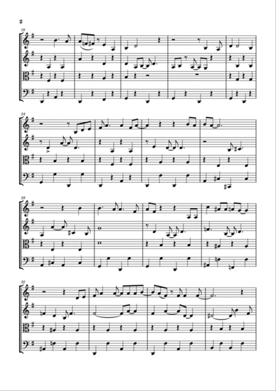 Life Is Beautiful String Quartet scores gallery preview page 3