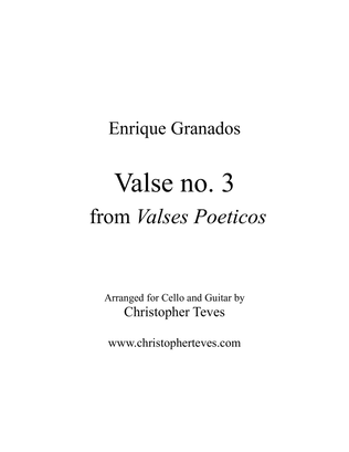 Valse no 3 from Valses Poeticos