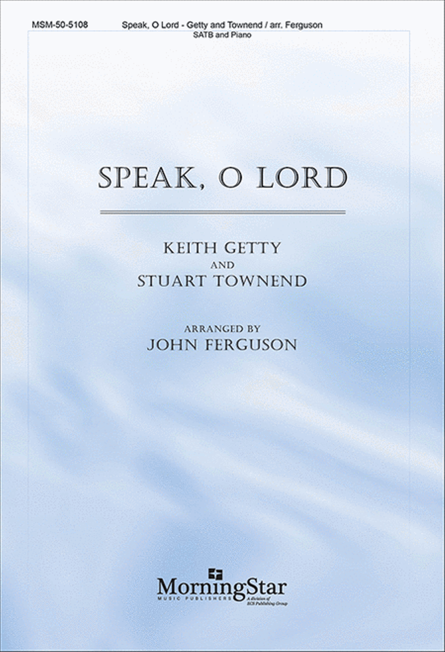 Speak, O Lord 4-Part scores gallery preview page 1