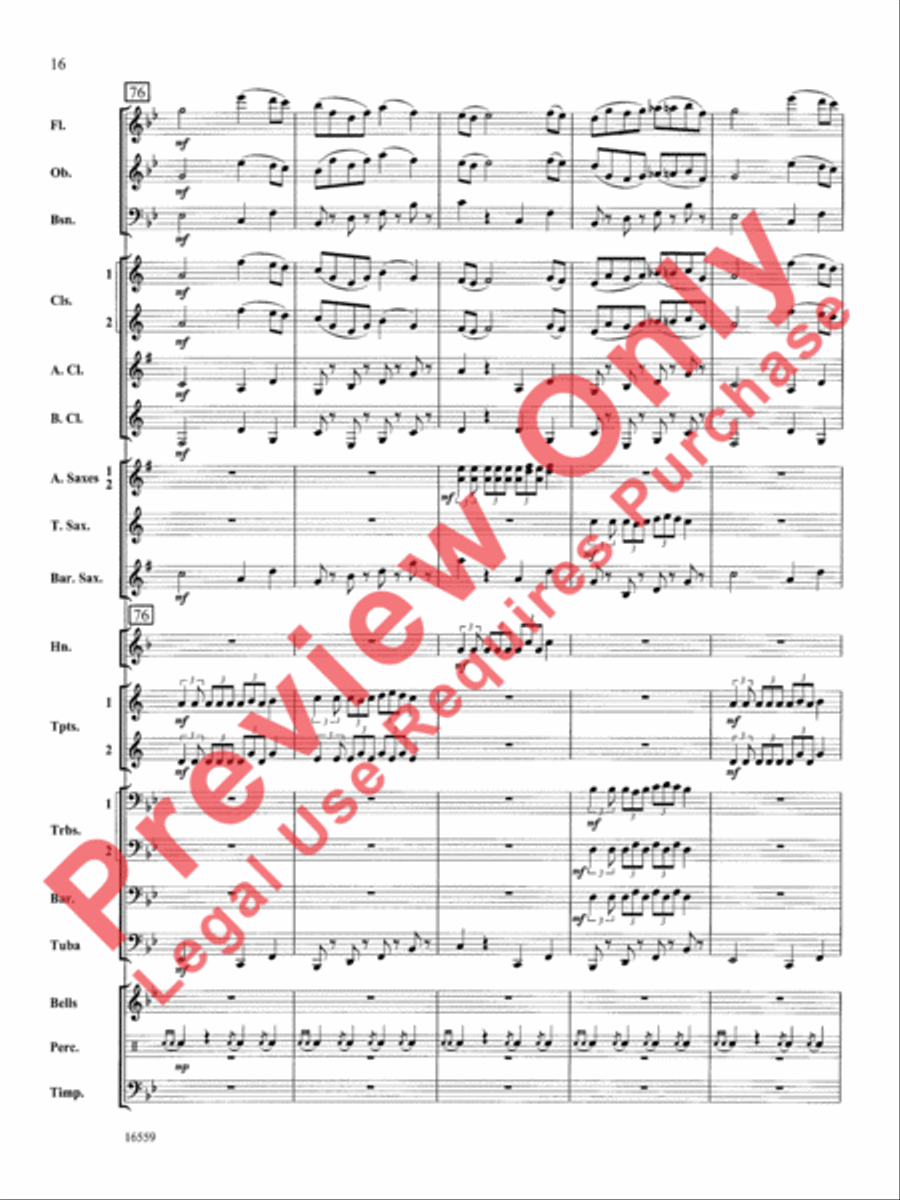 March Slav Concert Band scores gallery preview page 17