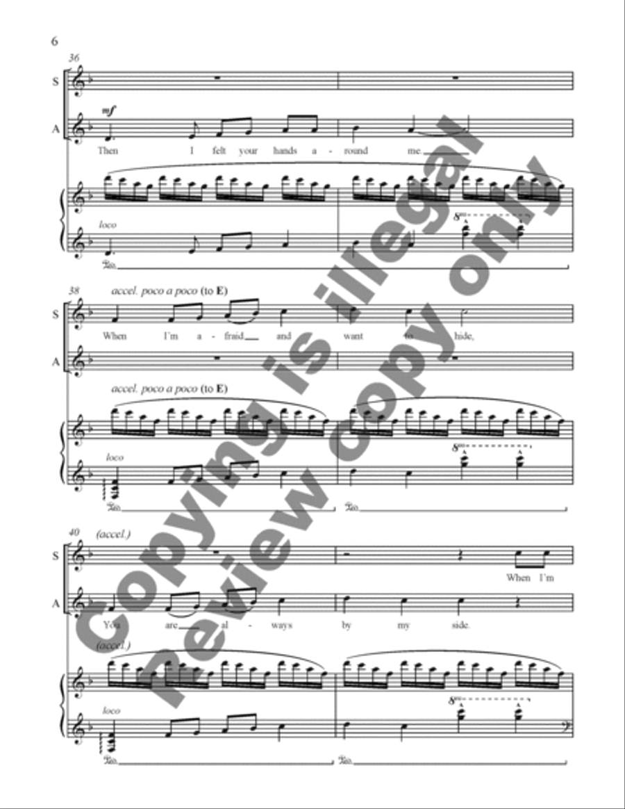 Blessings from the Children: 3. On Morning Wings 2-Part scores gallery preview page 16