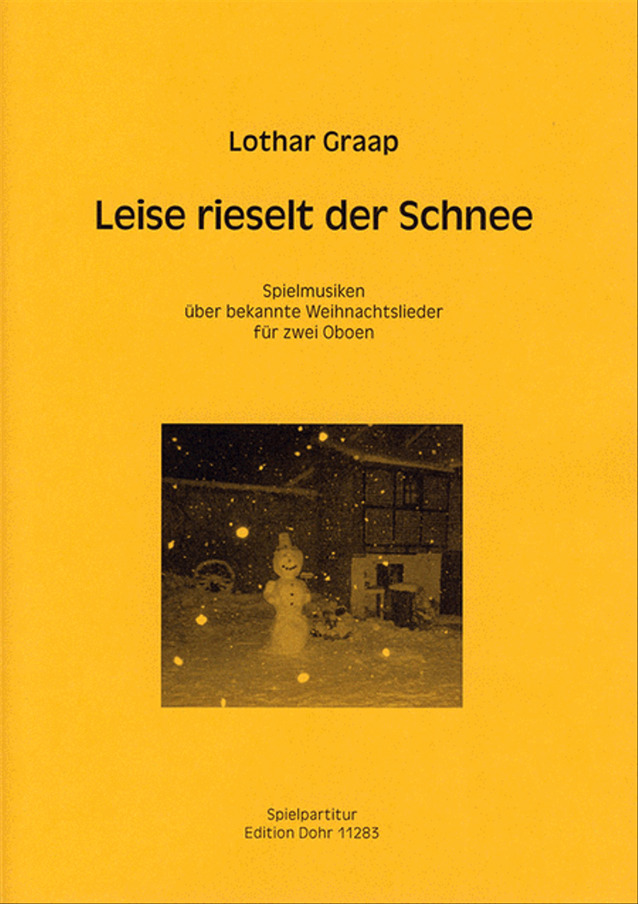 Leise rieselt der Schnee -Spielmusiken über bekannte Weihnachtslieder für zwei Oboen- Oboe scores gallery preview page 1