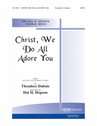 Book cover for Christ, We Do All Adore You