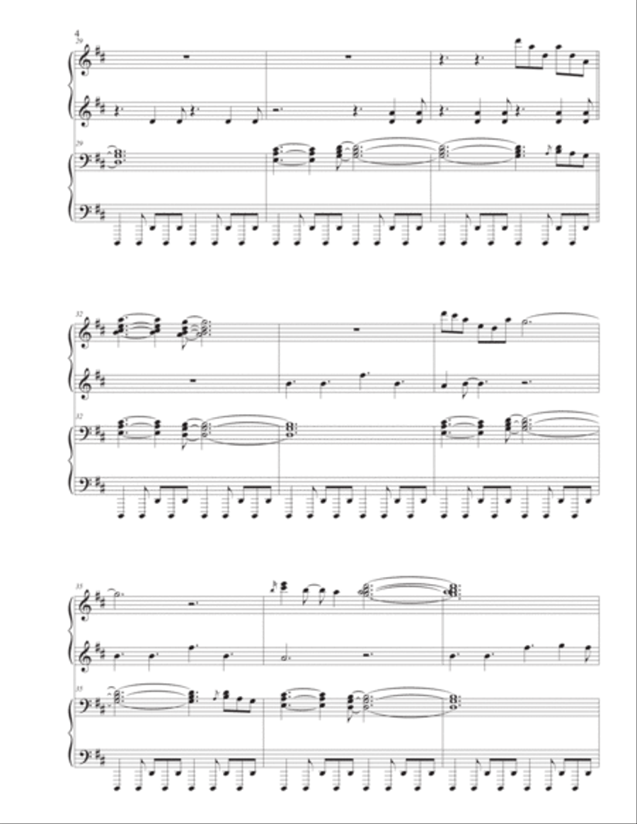 Everybody Wants To Rule The World 1 Piano, 4-Hands scores gallery preview page 4