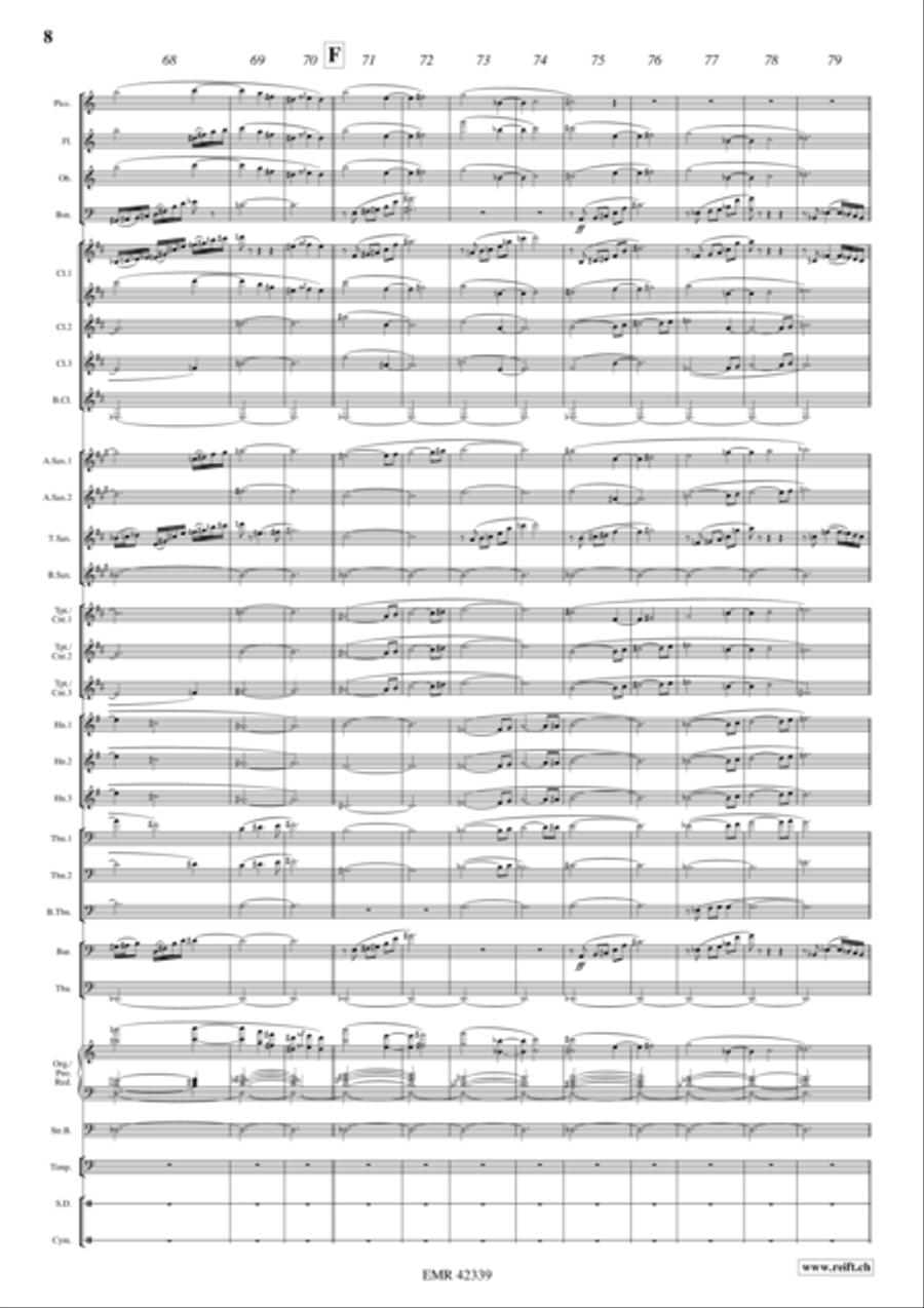 Festive Prelude Concert Band scores gallery preview page 8