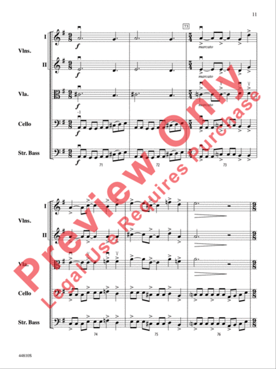 Hidden Dimensions String Orchestra scores gallery preview page 35