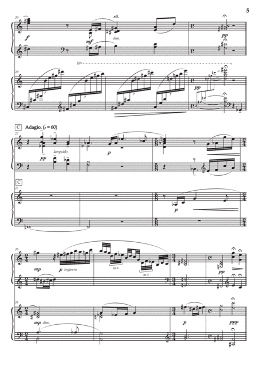 Fantasy for Two Pianos 2 Pianos, 4-Hands scores gallery preview page 5