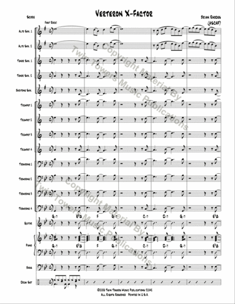Verteron X Factor Jazz Ensemble scores gallery preview page 3