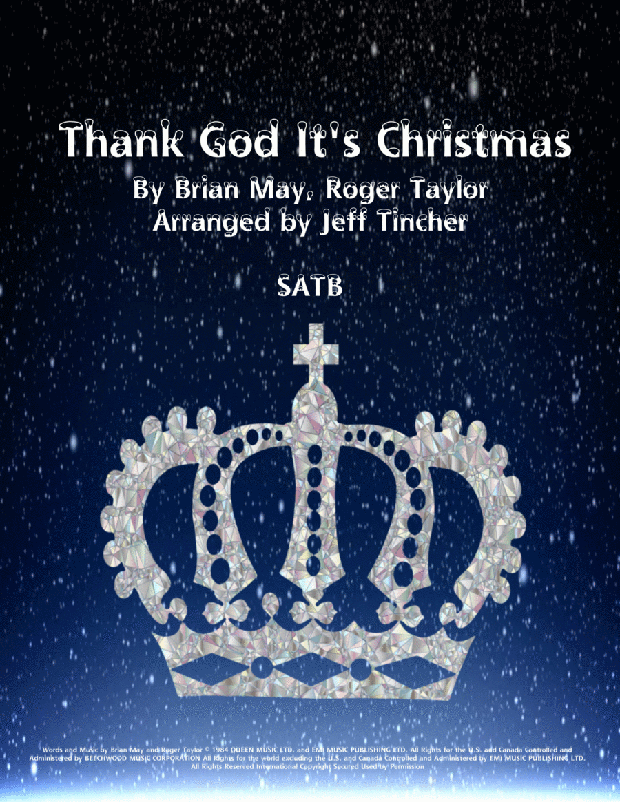 Thank God It's Christmas 4-Part scores gallery preview page 1