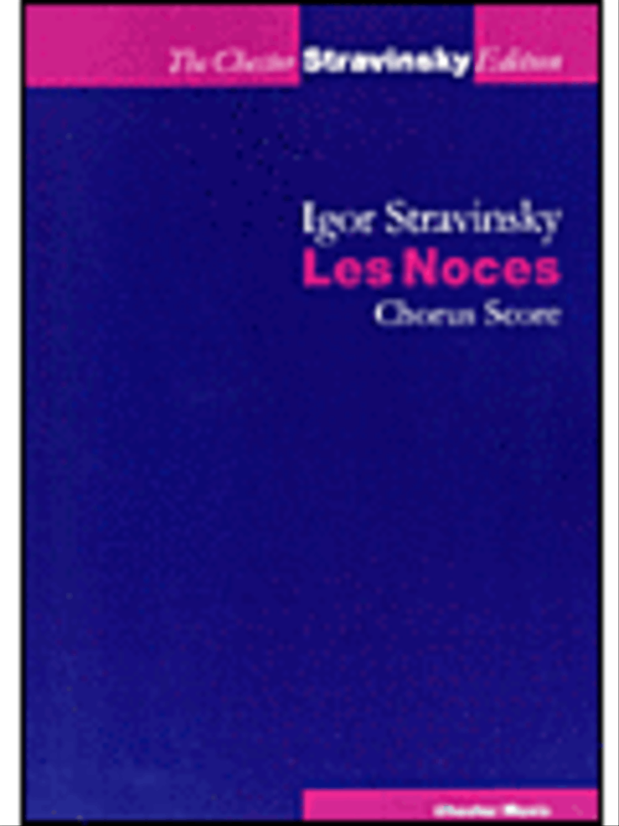 Igor Stravinsky: Les Noces Voice scores gallery preview page 1