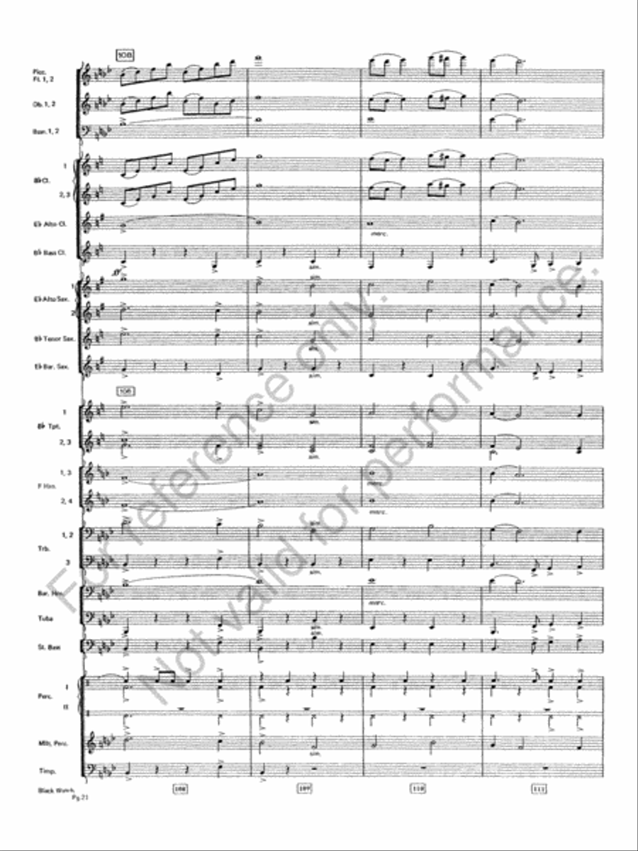 Black Watch Black Watch Concert Band scores gallery preview page 22