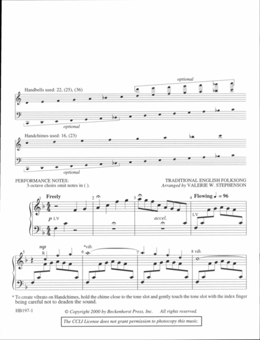The Water Is Wide - Stephenson 5-Octaves scores gallery preview page 2