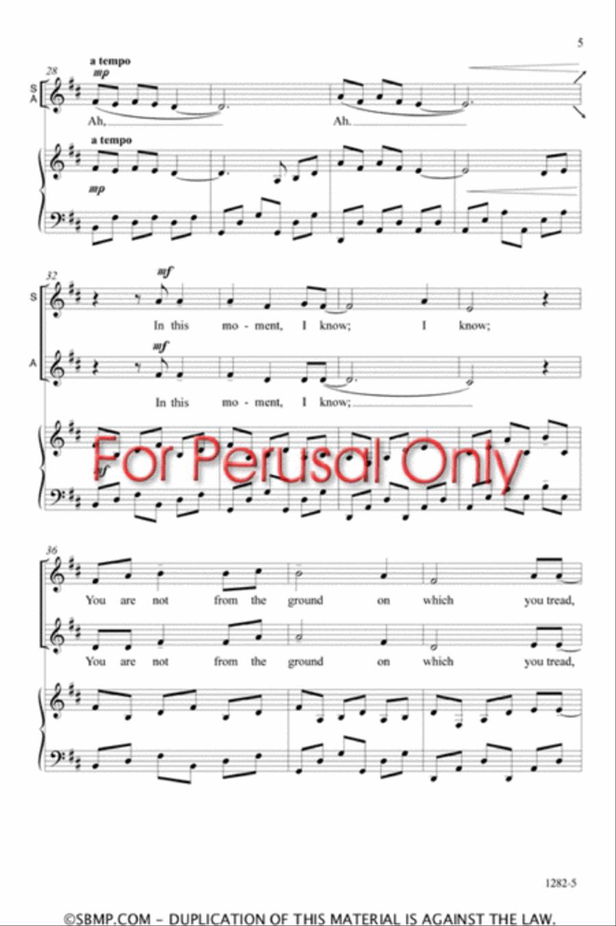 Lunar Lullaby - SA Octavo SA scores gallery preview page 4