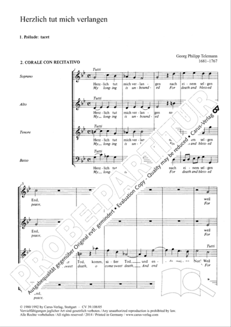My longing is unbounded (Herzlich tut mich verlangen) TB scores gallery preview page 3