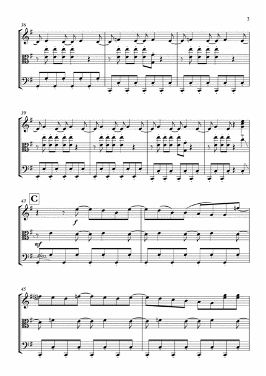 I Gotta Feeling I Gotta Feeling String Trio scores gallery preview page 4