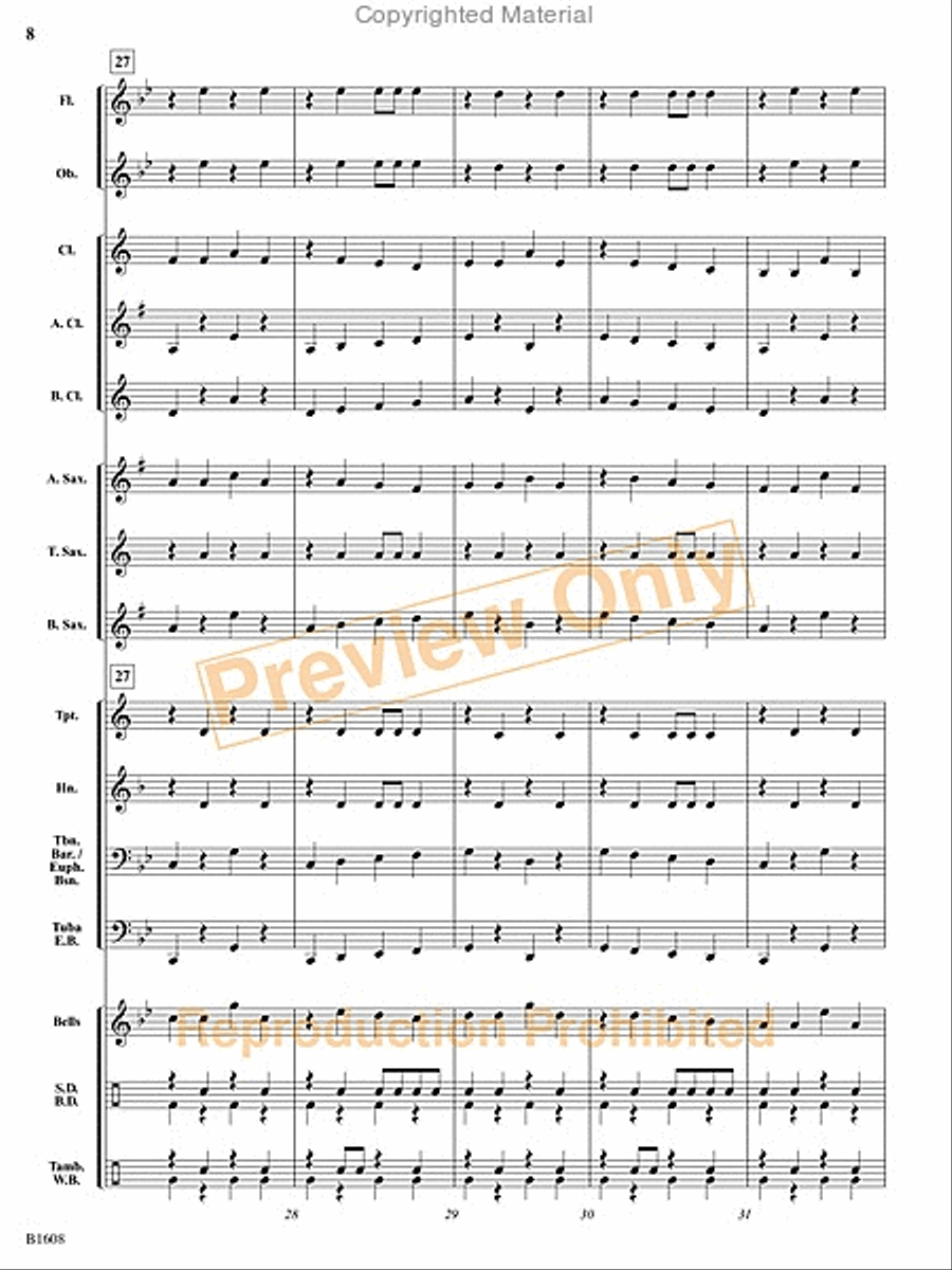 The Broken Marionette Concert Band scores gallery preview page 9