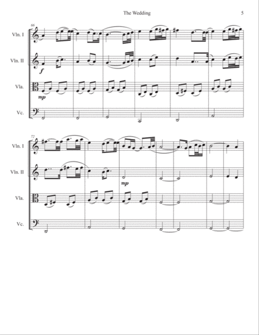 The Wedding String Quartet scores gallery preview page 5