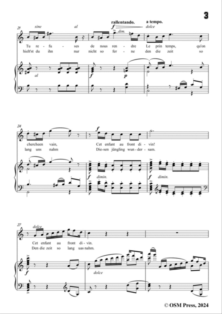 Meyerbeer-Frühling im Versteck(Printemps caché),in C Major Voice scores gallery preview page 5