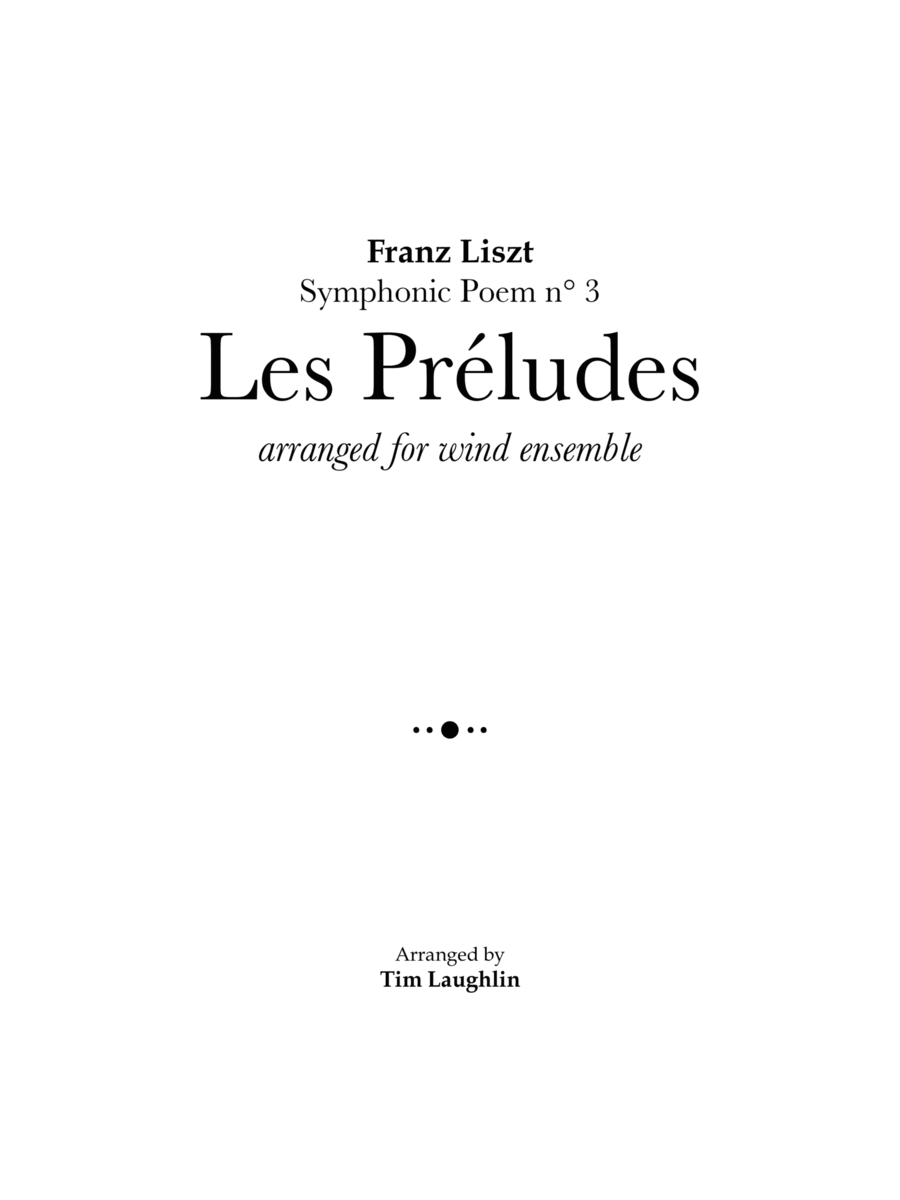 Les Preludes (Band) Concert Band scores gallery preview page 1
