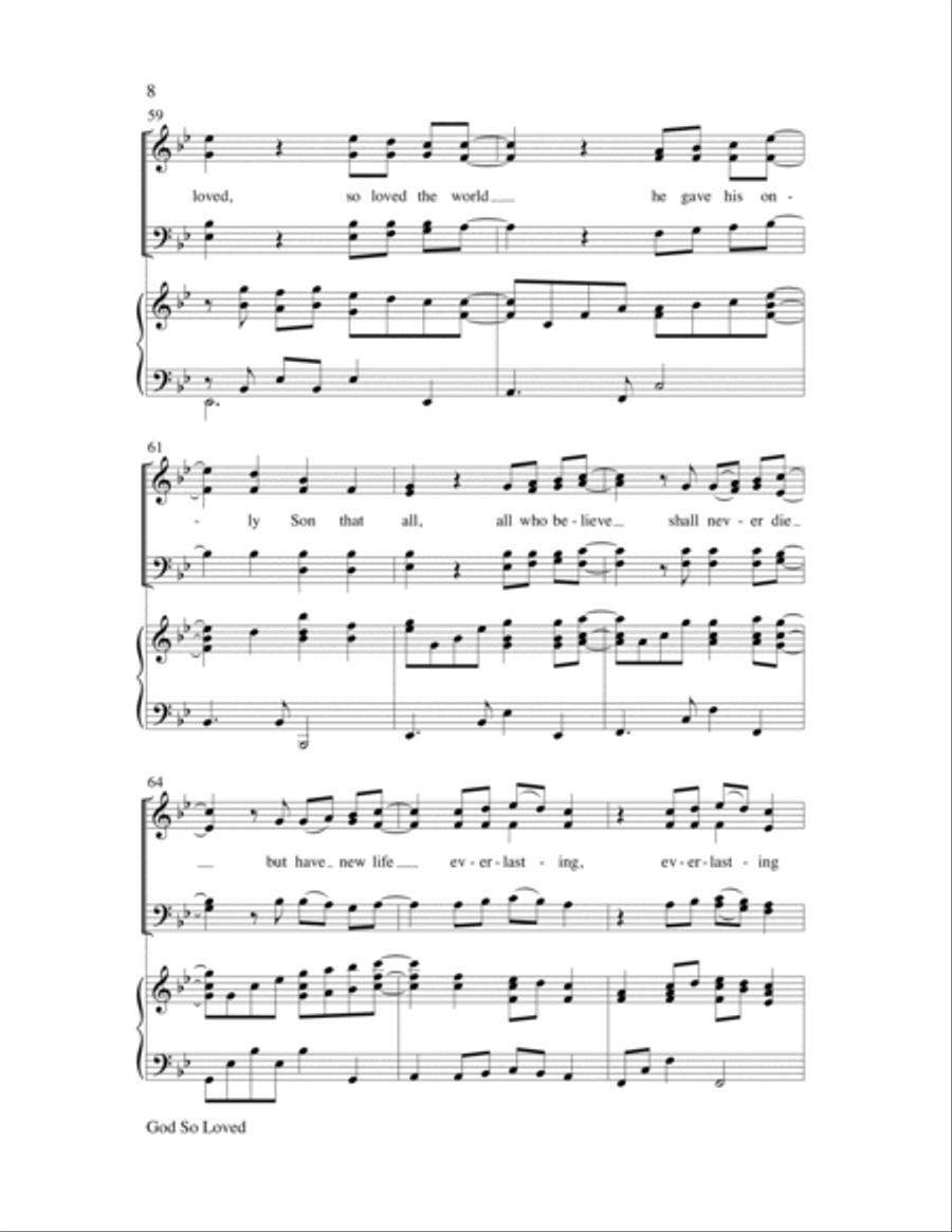 God So Loved Choir scores gallery preview page 14