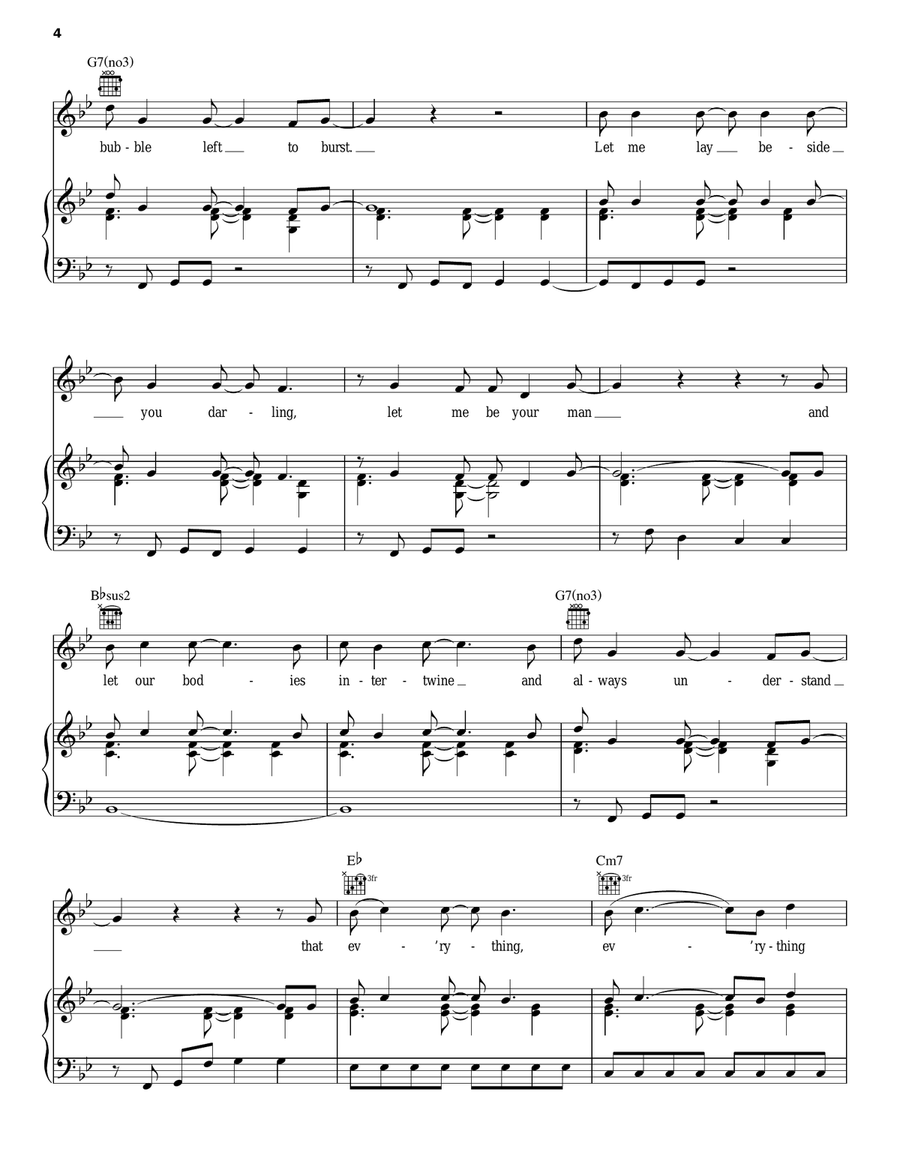 Meet Me On The Equinox Piano, Vocal, Guitar scores gallery preview page 4