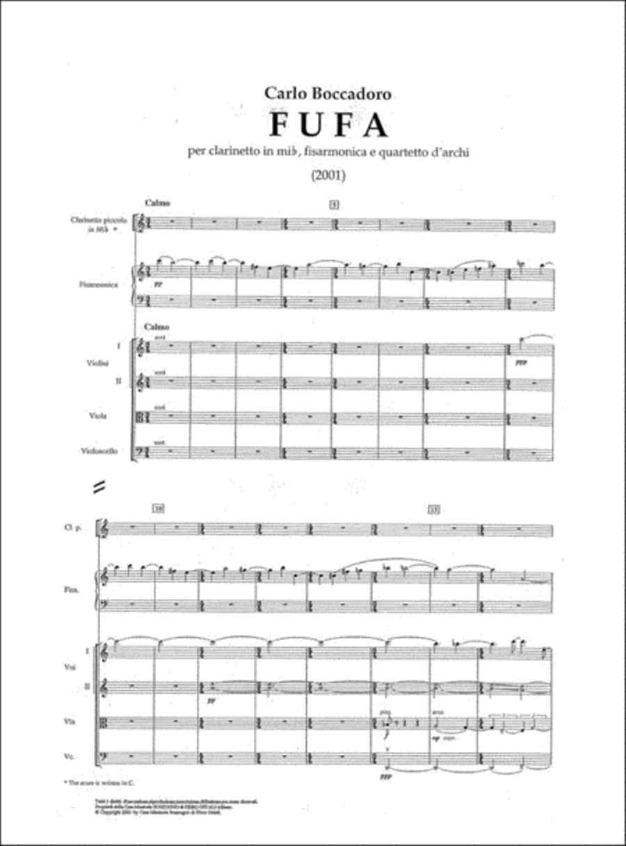 Fufa E-Flat Clarinet scores gallery preview page 2