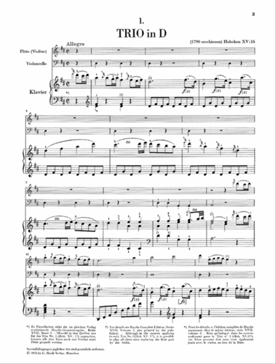 Piano Trios – Volume III: Flute Trios Flute scores gallery preview page 4