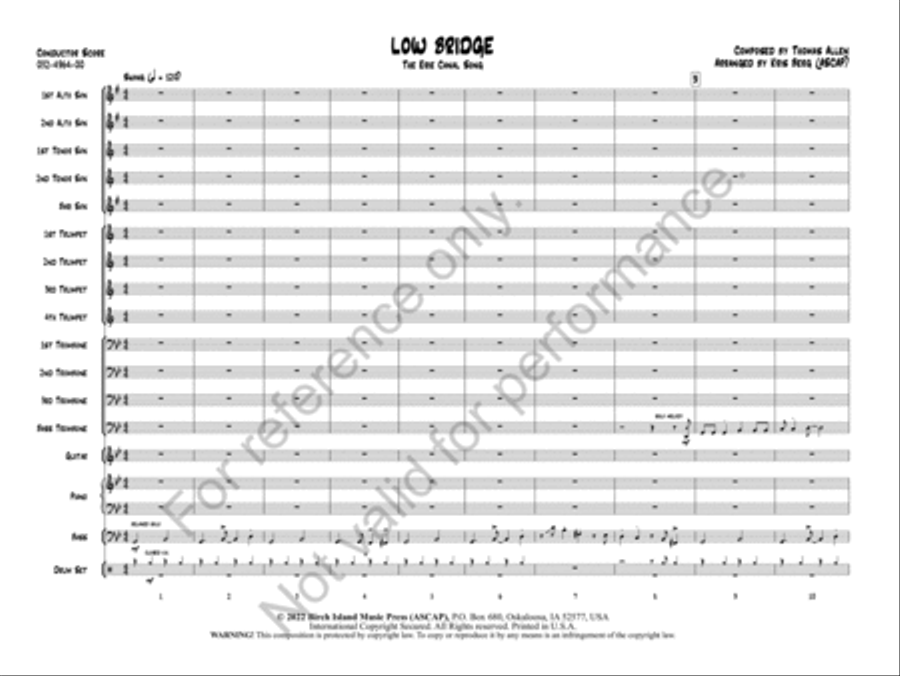 Low Bridge Low Bridge Jazz Ensemble scores gallery preview page 4
