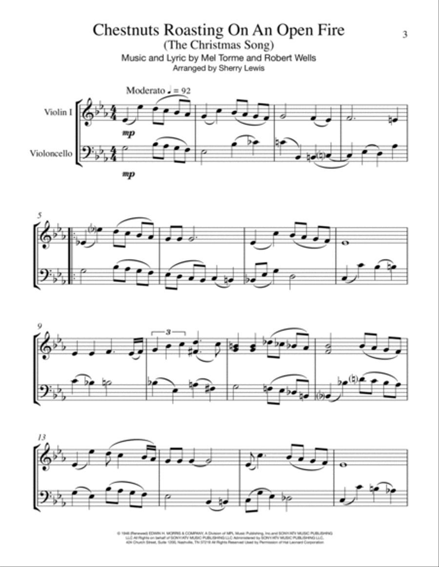 The Christmas Song (Chestnuts Roasting On An Open Fire) String Duet scores gallery preview page 4