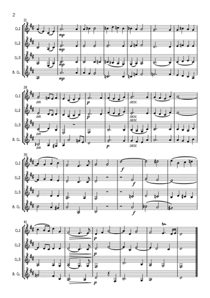 Mozart: Motet “Ave Verum Corpus” K618 - clarinet quartet image number null