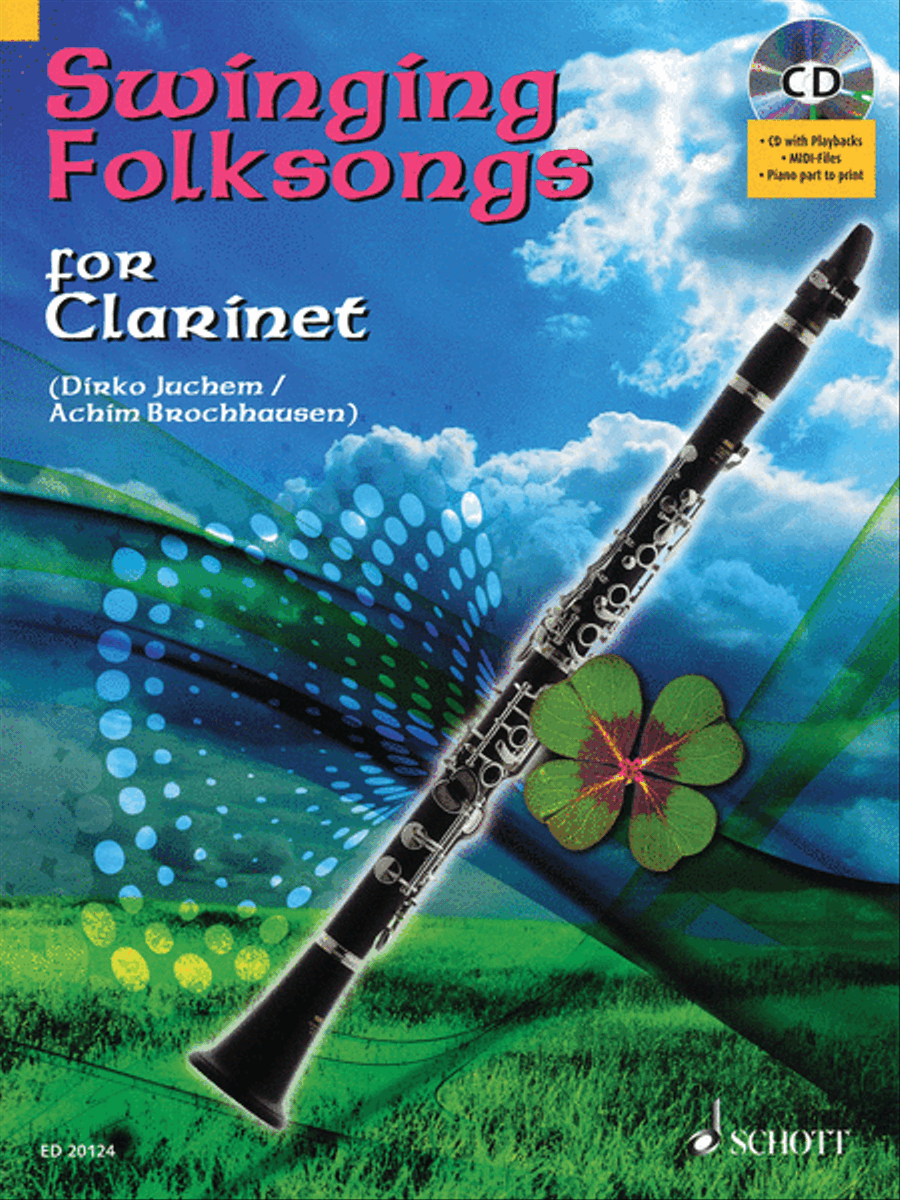 Swinging Folksongs Play-along For Clarinet Bk/cd With Piano Parts To Print B-Flat Clarinet scores gallery preview page 1