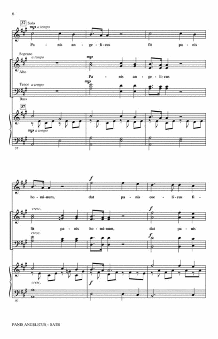 Panis Angelicus 4-Part scores gallery preview page 2