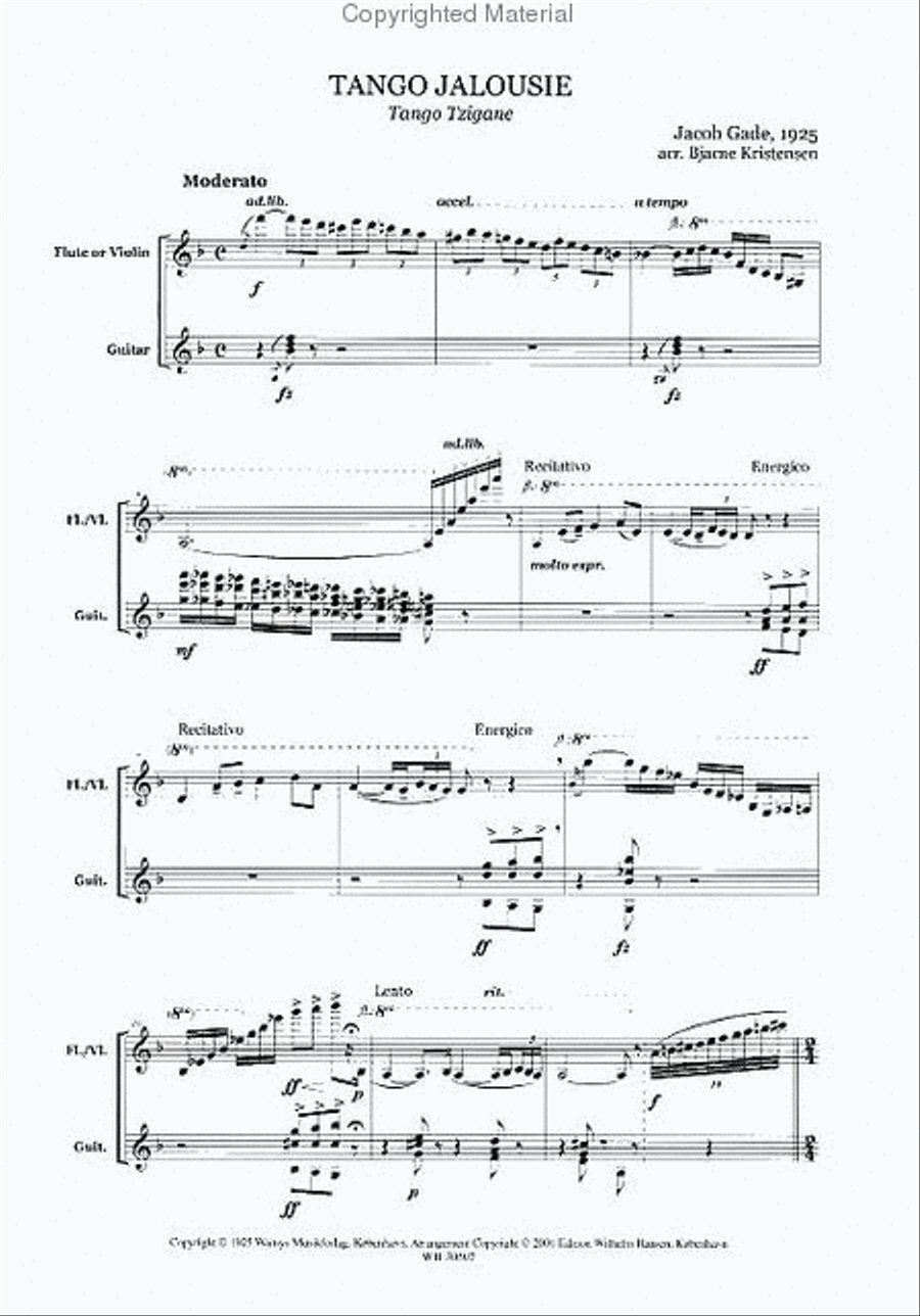 Tango Jalousie Violin Solo scores gallery preview page 2